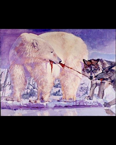 unequal conflict  - acrylique & vernis 