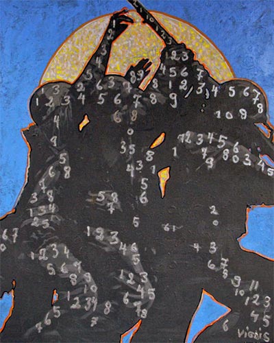 SOLDATS N°1  - acrylique & vernis 