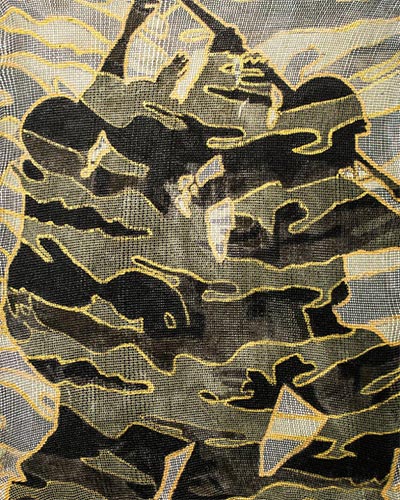 SOLDATS 2  - acrylique & vernis 