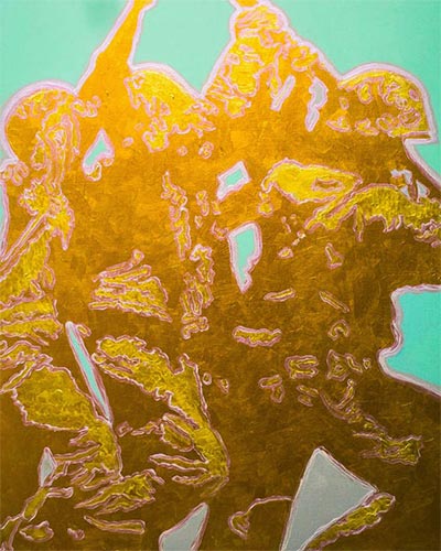 SOLDATS N°3 - acrylique & vernis 