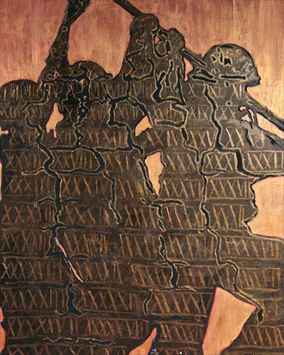 SOLDATS N°27 - acrylique & vernis  