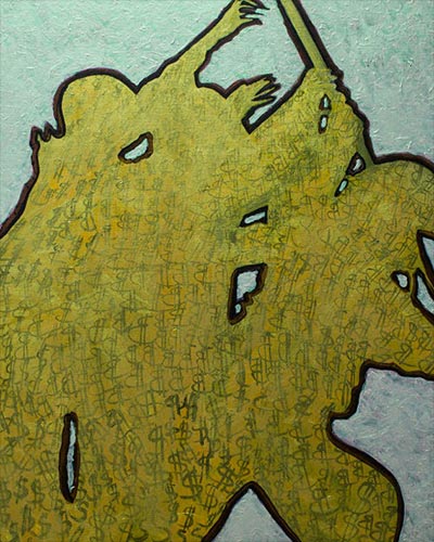 SOLDATS N°18 - acrylique & vernis <