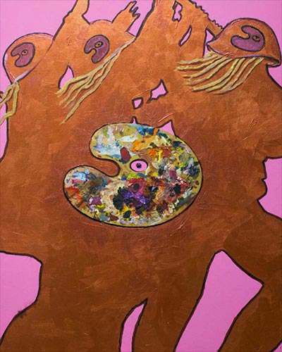 SOLDATS N°23 - acrylique & vernis 