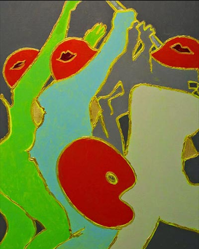 SOLDATS N°25 - acrylique & vernis 