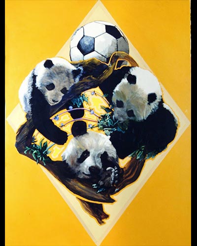 FRench Kiss N°6 - acrylique & vernis 