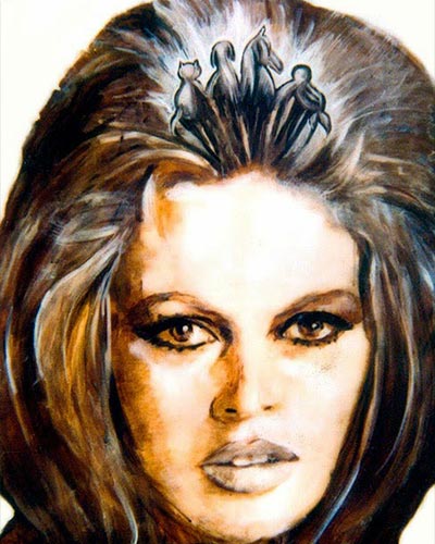 Bardot 1 - acrylique & vernis 