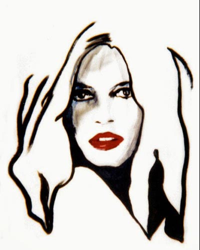 Bardot 4 - acrylique & vernis 