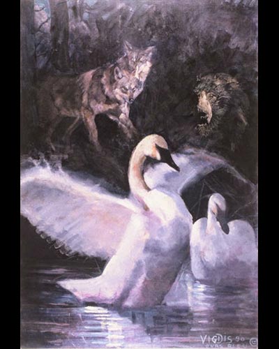 THE BEAUTY AND THE BEAST - acrylique & vernis 