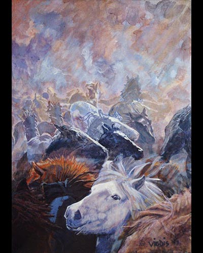 WILDER THAN WILD  - acrylique & vernis 