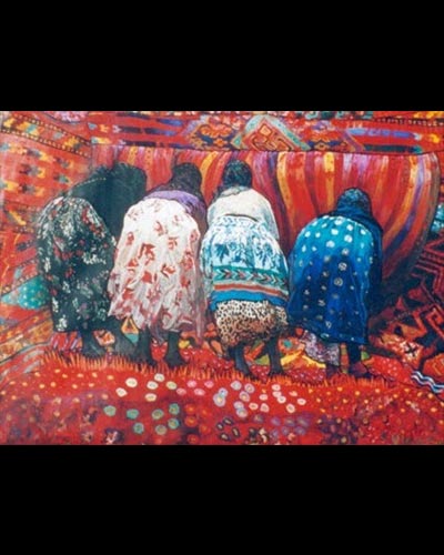 weavers  - acrylique & vernis 