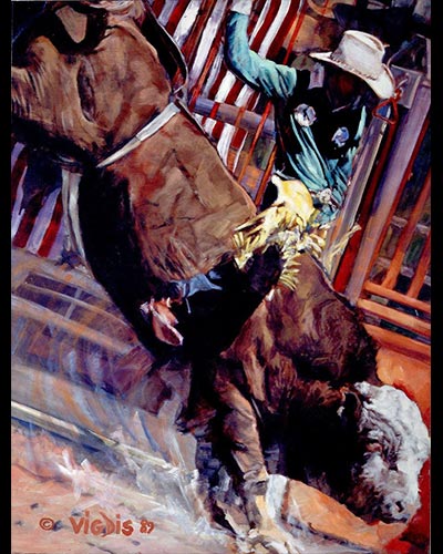 RODEO  - acrylique & vernis 