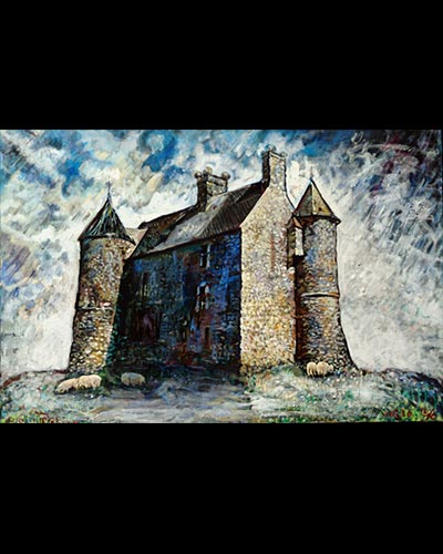 LA GRANDE TAUTE, COTENTIN - acrylique & vernis 