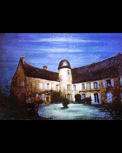 LE BASTI, PERIGORD NOIRE - acrylique & vernis <