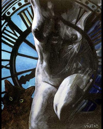 NUE BLEU D'ORSAY - acrylique & vernis 