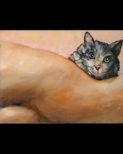 NUE COUCHEE  - acrylique & vernis  