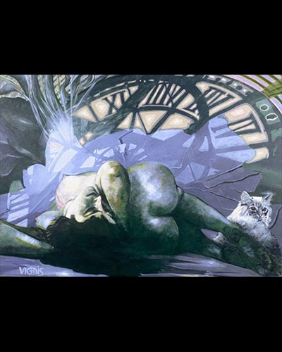 NUE COUCHEE  N°II - acrylique & vernis 