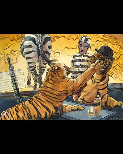 TROP C'EST TROP ! - acrylique & vernis 