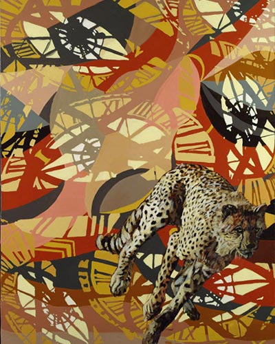 ETTING OUT OF THE PICTURE - acrylique & vernis 