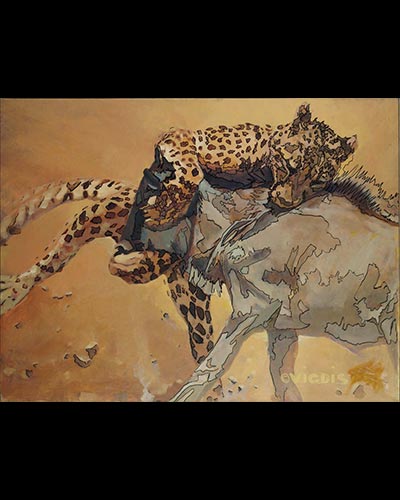 lunch- acrylique & vernis 