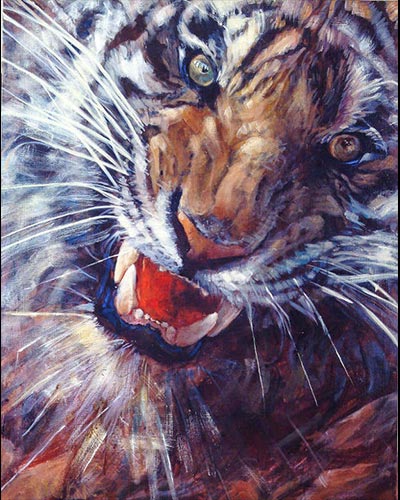 ASSEZ, C'EST ASSEZ!! - acrylique & vernis 