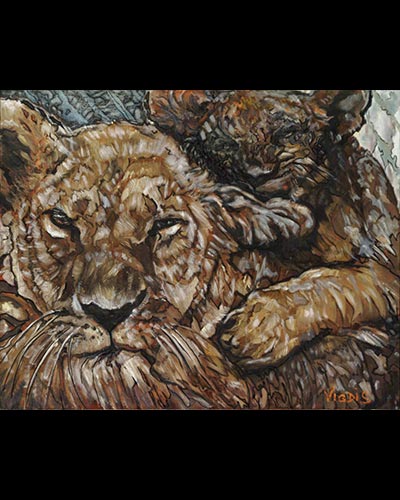 CALIN - acrylique & vernis 