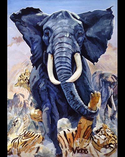 FURy - acrylique & vernis 