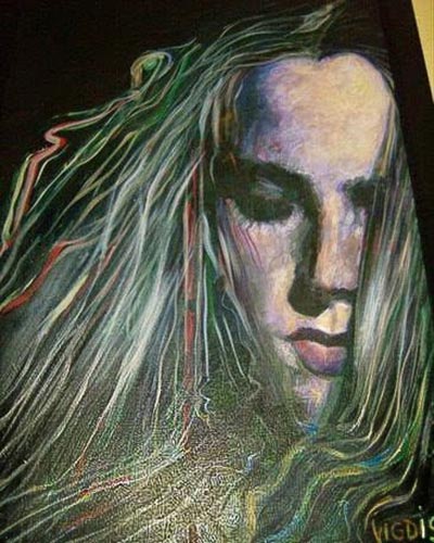 MONA CRUSE -SMITH KALLESTAD - acrylique & vernis 