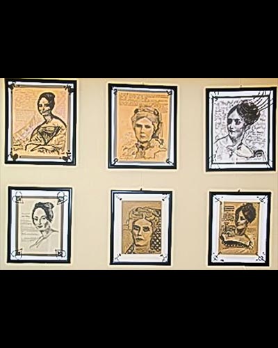 LES FEMMES ET AMOURS D'OLE BULL - acrylique & vernis 