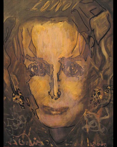 FLORENCE VAN DER KEMP -LUNDI - acrylique & vernis 