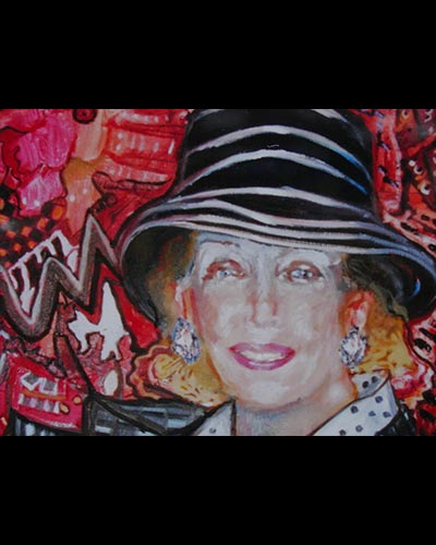 FLORENCE VAN DER KEMP - acrylique & vernis 