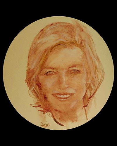 GRETCHEN LEACH - acrylique & vernis 