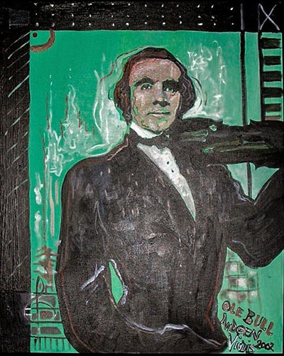 UNFAITHUL OLE BULL - acrylique & vernis 