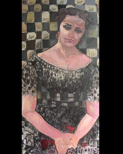 FELECIE BULL GETTING INSANE - acrylique & vernis 