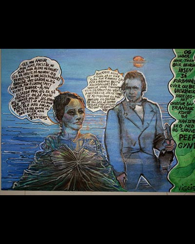 FELECIE & OLE BULL - acrylique & vernis 