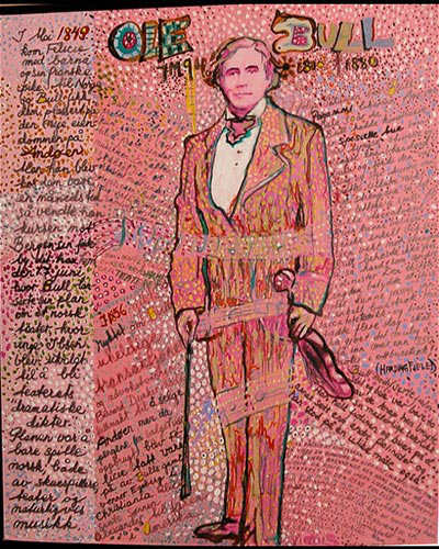 OLE BULL  acrylique & vernis 