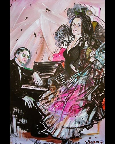 Solveig Matihiesen Belman - Soprano - acrylique & vernis 