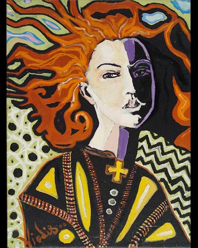 YVI LARSEN - acrylique & vernis 