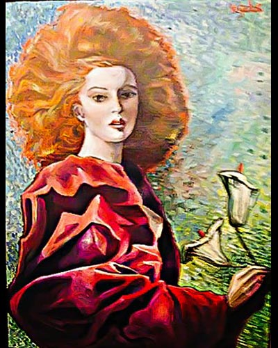 YVI LARSEN - acrylique & vernis 