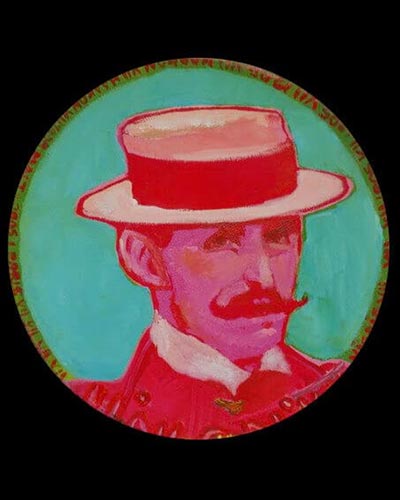 King Haakon VII de Norvège - acrylique & vernis 