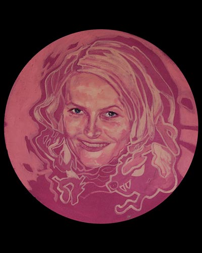 METTE MARIT DE NORVEGE - acrylique & vernis 