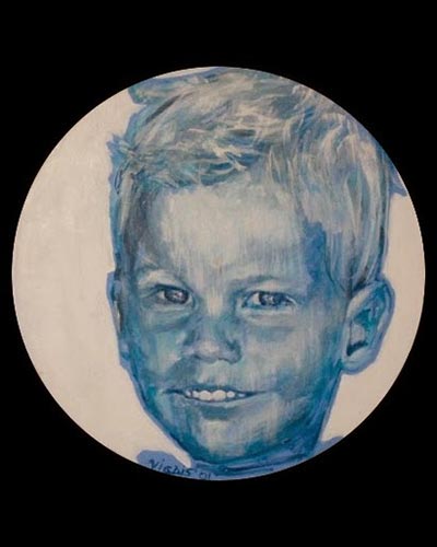 Edouard - acrylique & vernis 