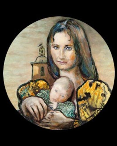 Annabelle et Lydia - acrylique & vernis 