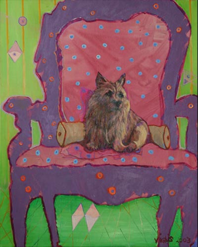 BARCKLEY LEACH - acrylique & vernis 