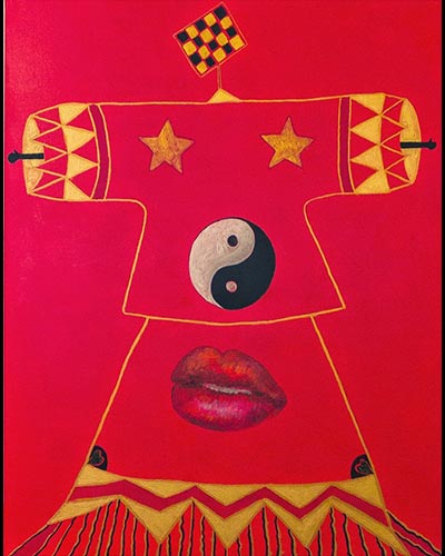 French Kiss  N° 2 - acrylique & vernis 