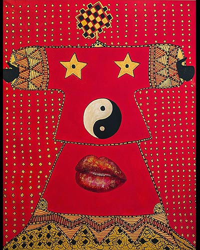 French Kiss N°9 - acrylique & vernis 