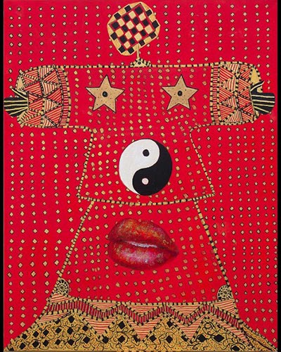 French Kiss N°11 - acrylique & vernis 