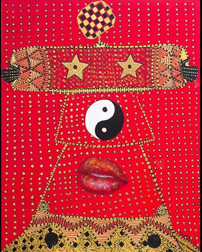 French Kiss N°13 - acrylique & vernis 