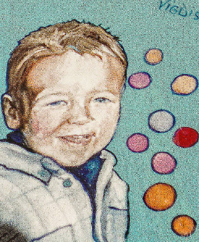 UN VOISIN - acrylique & vernis 