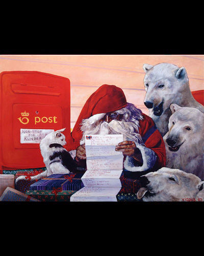 father christmas - acrylique & vernis 